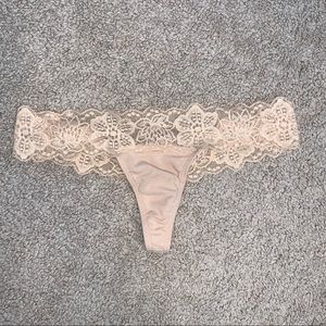 XS Pink Victoria Secret nude thong
